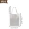 OKBA 10 pcs Sublimation Tote Bags,polyester tote bags for sublimation, DIY customization blank canvas tote bags 12.2 * 14.2 in (creamy white)